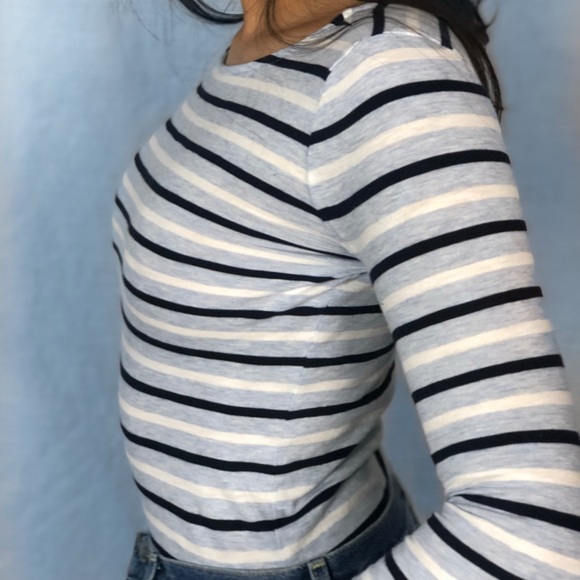 J-crew scoop neck striped tee 🦋 - Picture 2 of 3